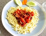 Hình bước làm 6 của món Mỳ khoai tây sốt thịt bò hoặc tôm, thịt bằm