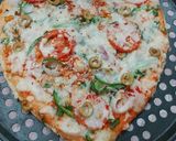 A picture of step 8 of Veg pizza.