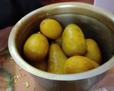 A picture of step 4 of Lemon mango ginger chilli.