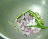 A picture of step 1 of Broken Wheat Upma.