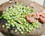 Hình bước làm 1 của món Cơm xào rau củ