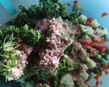 A picture of step 3 of Veg and sprouts cutlet.