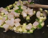 A picture of step 2 of Risotto di spada e zafferano swordfish and saffron risotto.