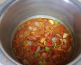 A picture of step 1 of Kaddu chana daal.