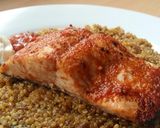 A picture of step 4 of Vickys Mexican-Spiced Grilled Salmon, GF DF EF SF NF.