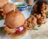 A picture of step 1 of Kanda bhaji sliders.