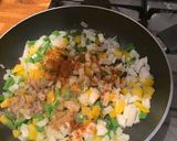 A picture of step 2 of Vegetarian mixed bean slow cooker chilli.