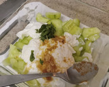A picture of step 3 of Cucumber salad 🥒.