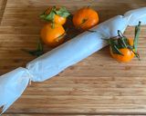 A picture of step 2 of Chocolate Clementine Salami.