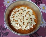 A picture of step 4 of Kunafa with Mozzarella.