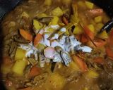 Foto langkah ke 8 dari resep Jantung bumbu kuning.