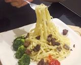 Foto langkah ke 6 dari resep Fettucini Carbonara with Wagyu cube(tanpa cream kental).