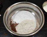 A picture of step 1 of Hershey's Chocolate & Cocoa Mini Cake.