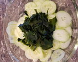 A picture of step 3 of Cucumber and Seaweed Salad.