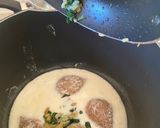 A picture of step 3 of Yogurt Soup with burgul kibbeh.