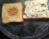 A picture of step 3 of Sooji sandwitch.