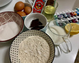 Foto del paso 1 de la receta: Tarta red velvet en 15 minutos en microondas