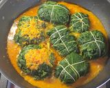 Foto langkah ke 5 dari resep Buntil Daun Singkong & Pepaya.
