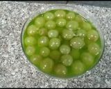 A picture of step 6 of Lemon jello ice cream dessert||lemon delight||jelly ice cream dessert.