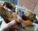 Foto del paso 9 de la receta: Sándwich🥐 de torticas de arvejas 🍅en pan turco🌿