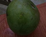 A picture of step 2 of Dhania and green Mango Chutney.