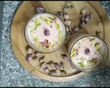 A picture of step 12 of Rose Mahalabia (Arabian dessert) Milk pudding.