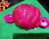 A picture of step 1 of Dragonfruit smoothie.