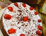 A picture of step 4 of Snow Forest Cake.