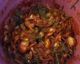 Foto langkah ke 5 dari resep kimchi sawi (baechu kimchi).