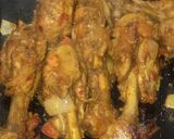 A picture of step 10 of Tawa chicken drumsticks.