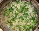 A picture of step 4 of Vegan Mushroom and Chestnut Stuffing.