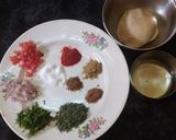 A picture of step 1 of Pudina Masala Verki Paratha.