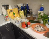 Foto del paso 1 de la receta: Tacos de atún con fritailla de verduras de temporada