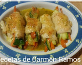 Foto del paso 7 de la receta: Ataditos de pechuga de pollo con salsa de verduras