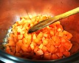 Foto del paso 3 de la receta Pasta de espinaca sobre puré de zanahoria