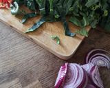 A picture of step 1 of Fusion tagliatelle, steak mince, spring greens Asian style.