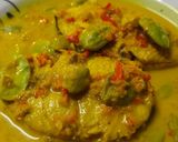 Gambar langkah 6 resipi Ikan Tenggiri Masak Lemak Cili Api dengan Petai.
