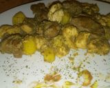 Csirkemájas, pulykahúsos krumpli recept fázis 3 fotója
