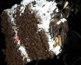 A picture of step 4 of Black forest cake (my style).