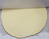 A picture of step 7 of Kaju Katli/Cashew Burfi.
