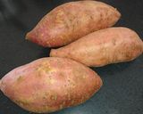 A picture of step 1 of Air Fried Coriander Chunky Sweet Potato Chips.