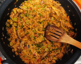 Foto del paso 4 de la receta: Arroz con setas 🍄 verduras y taquitos de jamón de pavo curado😋