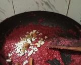 A picture of step 4 of Beetroot Burfi.