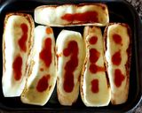 Foto del paso 4 de la receta: Zucchini rellenos de seitán.🍽