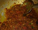 A picture of step 4 of Chole with spinach.