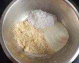 A picture of step 2 of Kaju Pista Roll.