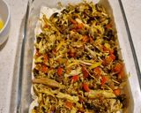 عکس مرحله 4 از دستور مرغ و قارچ در خمیر یوفکا(باقلوای مرغ)