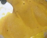A picture of step 4 of Soji ka hlwaee style halwa.