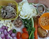Foto langkah ke 1 dari resep Sop Daging Makaroni.