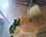 A picture of step 1 of Kadhi pakora.